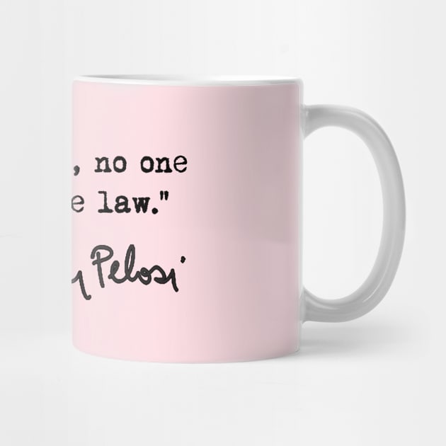 In America, no one is above the law. Nancy Pelosi by skittlemypony